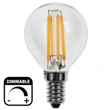 Λάμπα LED Σφαιρική 4W E14 230V 480lm Ντιμαριζόμενη 2800K Θερμό φως 13-14114009